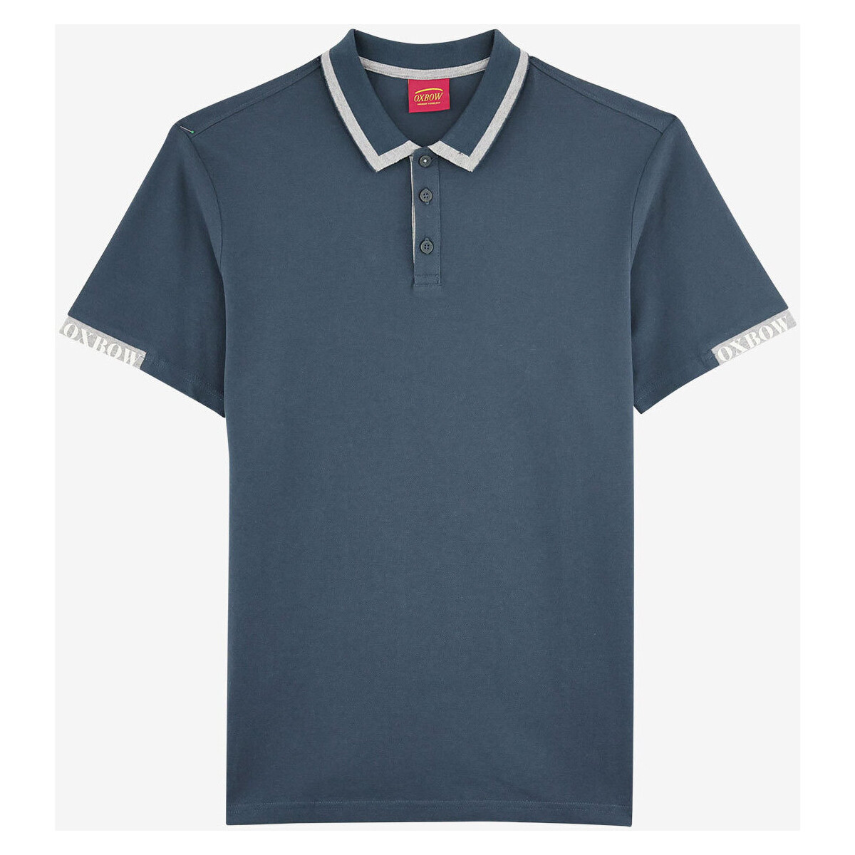 Vêtements Homme Polos manches courtes Oxbow Polo polo-shirts manches courtes uni P2NOPAI Bleu