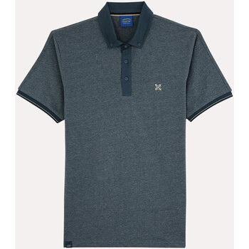Vêtements Homme Billionaire Boys Club embroidered-logo polo shirt Oxbow Polo manches courtes jersey jaspé P2NOSSER Bleu