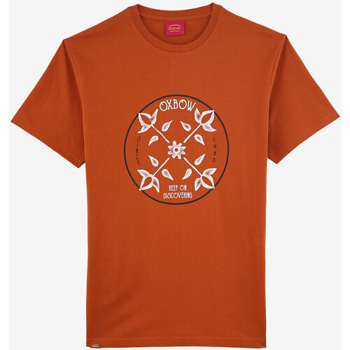 Vêtements Homme Coco & Abricot Oxbow Tee-shirt manches courtes imprimé P2TEGANE Marron