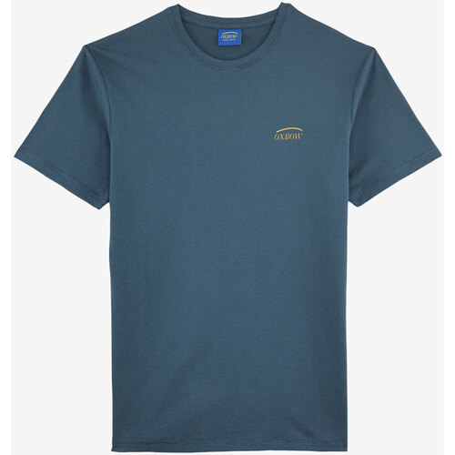 Vêtements Homme T-shirts air manches courtes Oxbow Tee-shirt manches courtes imprimé P2TESKA Bleu