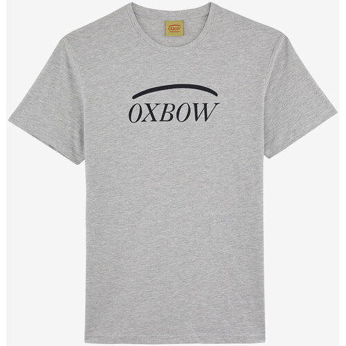 Vêtements Homme t-shirts à imprimés Oxbow Tee-shirt manches courtes imprimé P2TALAI Gris