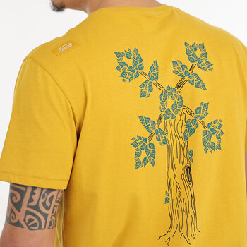 Oxbow Tee-shirt manches courtes imprimé P2TOSTER Jaune