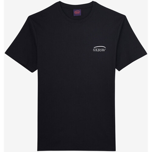 Vêtements Homme T-shirts air manches courtes Oxbow Tee-shirt manches courtes imprimé P2THOMARA Noir
