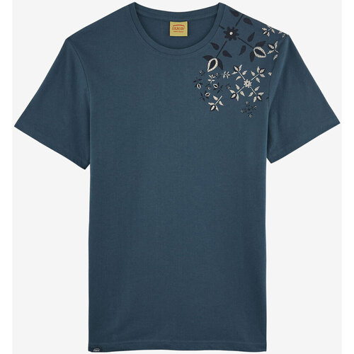 Vêtements Homme La mode responsable Oxbow Tee-shirt manches courtes imprimé P2TASTA Bleu