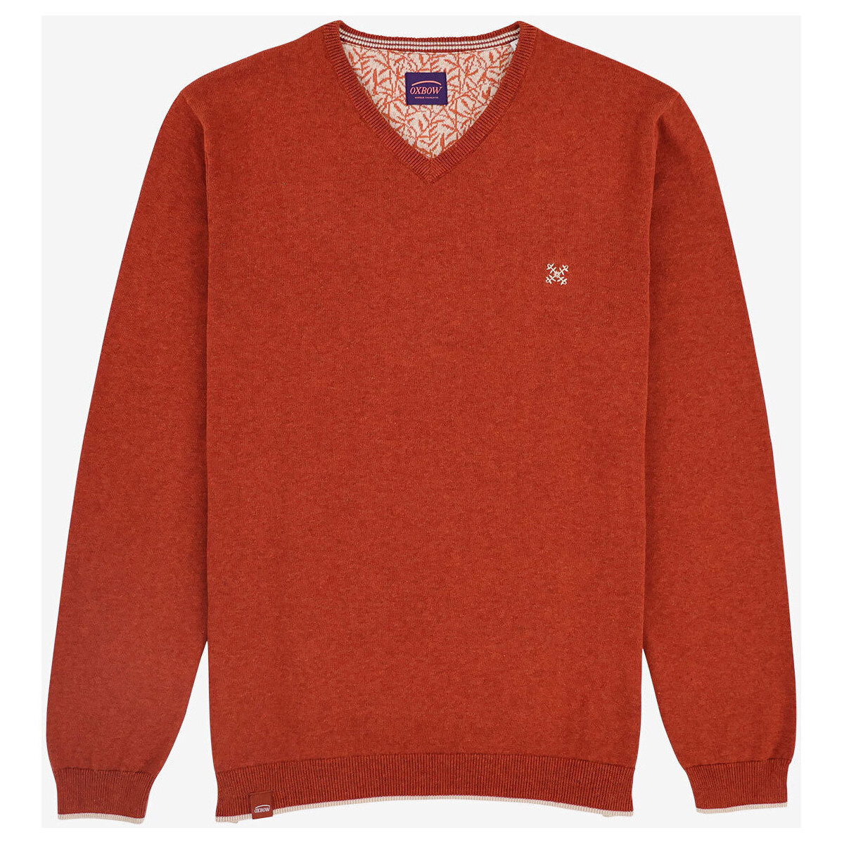 Vêtements Homme Pulls Oxbow Pull essentiel col V P2PIVEGA Rouge