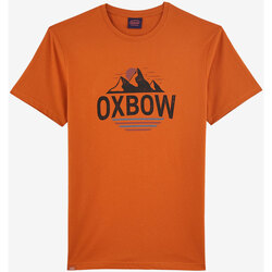 Vêtements Homme T-shirts manches courtes Oxbow Tee-shirt manches courtes imprimé P2TORVID Marron