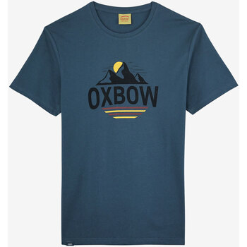 Vêtements Homme Débardeurs / T-shirts sans manche Oxbow Tee-shirt manches courtes imprimé P2TORVID Bleu