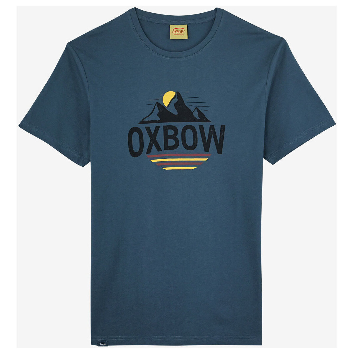 Vêtements Homme T-shirts manches courtes Oxbow Tee-shirt manches courtes imprimé P2TORVID Bleu