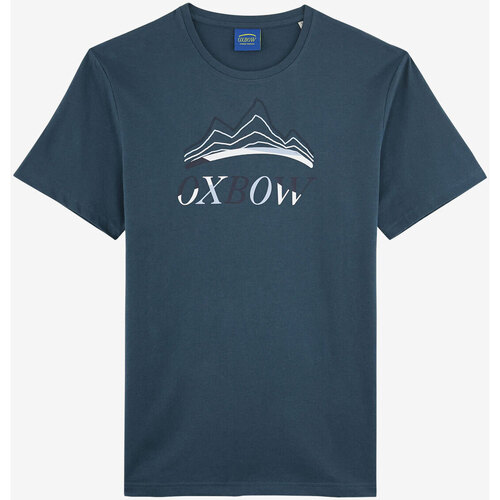 Vêtements Homme Burton Menswear T-shirt med 'Peace Out'-print i vasket kakifarve Oxbow Tee-shirt manches courtes imprimé P2TINUDA Bleu