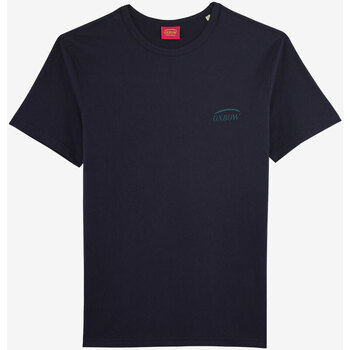 Vêtements Homme T-shirts manches courtes Oxbow Tee-shirt manches courtes imprimé P2THONY Bleu
