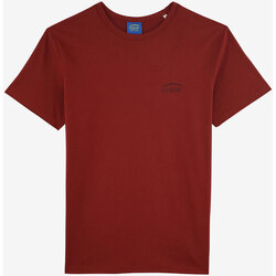 Vêtements Homme T-shirts manches courtes Oxbow Tee-shirt manches courtes imprimé P2THONY Rouge