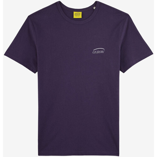 Vêtements Homme Débardeurs / T-shirts sans manche Oxbow Tee-shirt manches courtes imprimé P2THONY Violet