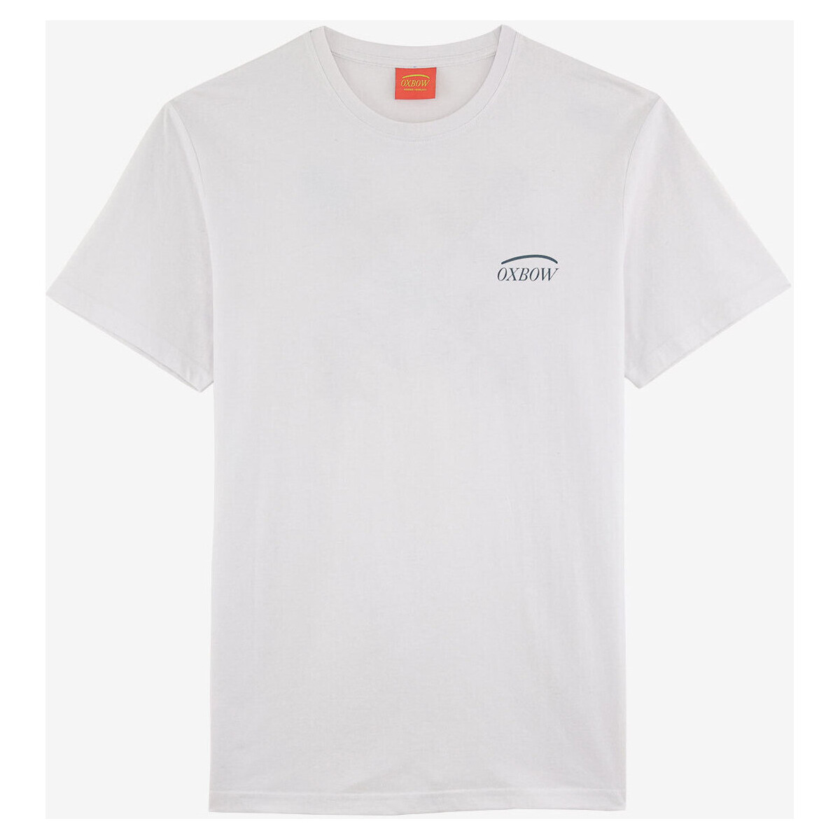 Vêtements Homme T-shirts manches courtes Oxbow Tee-shirt manches courtes imprimé P2TUALF Blanc