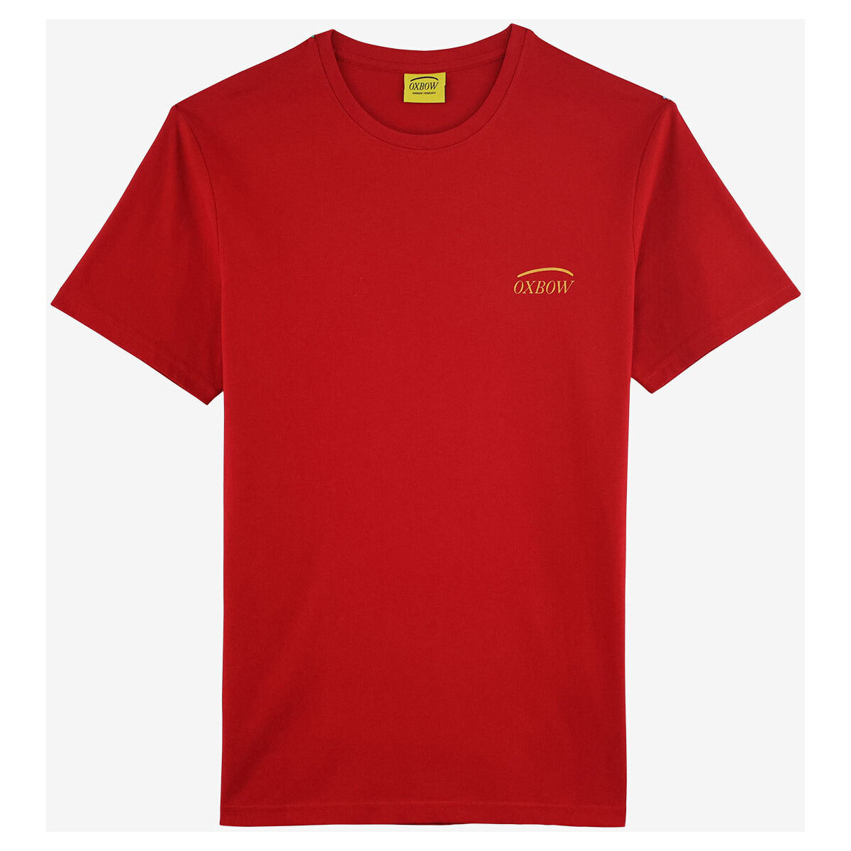 Vêtements Homme T-shirts manches courtes Oxbow Tee-shirt manches courtes imprimé P2TUALF Rouge