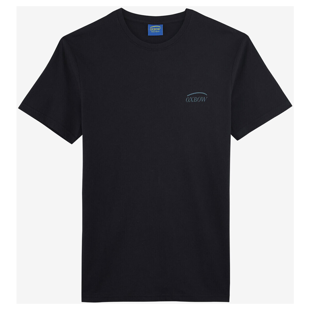 Vêtements Homme T-shirts manches courtes Oxbow Tee-shirt manches courtes imprimé P2TUALF Noir