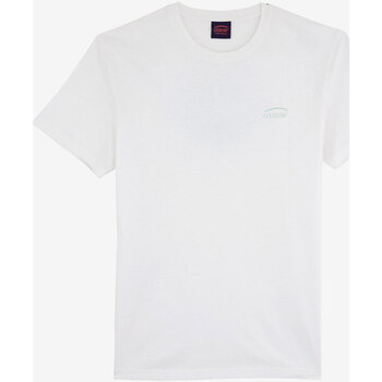 Vêtements Homme Polo Manches Courtes Piqué Oxbow Tee-shirt manches courtes imprimé P2TARLING Blanc