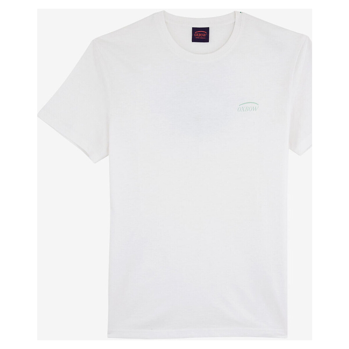 Vêtements Homme T-shirts manches courtes Oxbow Tee-shirt long manches courtes imprimé P2TARLING Blanc
