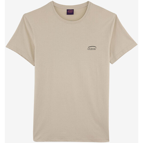 Vêtements Homme Sweat Large Col Rond Uni Sardi Oxbow Tee-shirt manches courtes imprimé P2THALLA Marron
