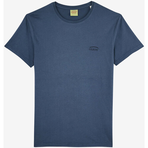 Vêtements Homme Sweat Large Col Rond Uni Sardi Oxbow Tee-shirt manches courtes imprimé P2THALLA Bleu