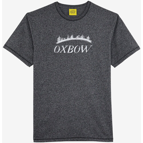 Vêtements Homme Vases / caches pots dintérieur Oxbow Tee-shirt manches courtes imprimé P2TOZIKER Noir