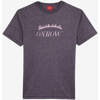 Vêtements Homme T-shirts manches courtes Oxbow Tee-shirt manches courtes imprimé P2TOZIKER Violet