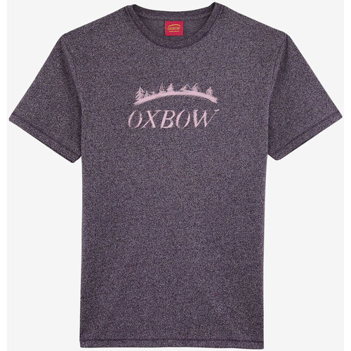 Vêtements Homme Bibliothèques / Etagères Oxbow Tee-shirt manches courtes imprimé P2TOZIKER Violet