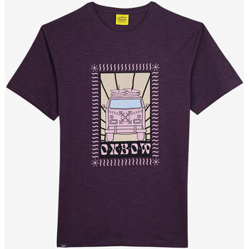 Vêtements Homme T-shirts manches courtes Oxbow Tee-shirt manches courtes imprimé P2TIROMY Violet