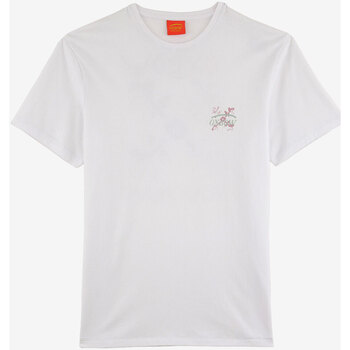Vêtements Homme T-shirts manches courtes Oxbow Tee-shirt manches courtes imprimé P2TAMNOS Blanc