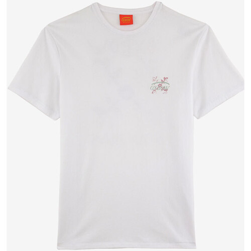 Vêtements Homme T-shirts manches courtes Oxbow Tee-shirt Flowers manches courtes imprimé P2TAMNOS Blanc