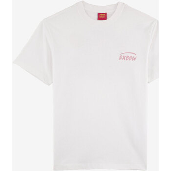 Vêtements Pull Léger Col V Previo Oxbow Tee-shirt manches courtes imprimé P2TERIZ Blanc