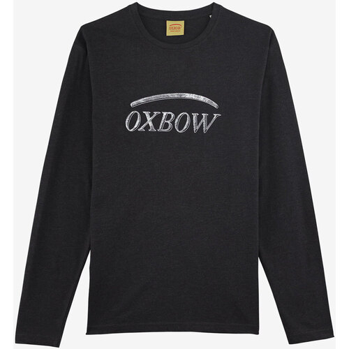 Vêtements Homme Lampes de bureau Oxbow Tee-shirt manches longues imprimé P2THIOG Gris