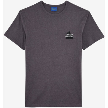 Vêtements Homme T-shirts manches courtes Oxbow Tee-shirt manches courtes imprimé P2TUZZY Gris