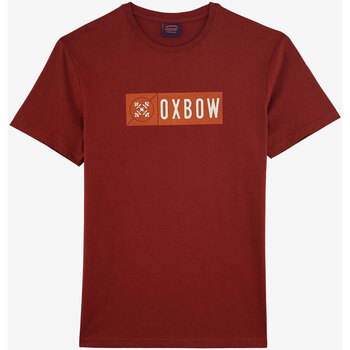 Vêtements Homme T-shirts manches courtes Oxbow Tee-shirt manches courtes imprimé P2TELLOM Rouge