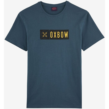 Vêtements Homme T-shirts manches courtes Oxbow Tee-shirt manches courtes imprimé P2TELLOM Bleu