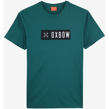 Vêtements Homme T-shirts manches courtes Oxbow Tee-shirt manches courtes imprimé P2TELLOM Vert