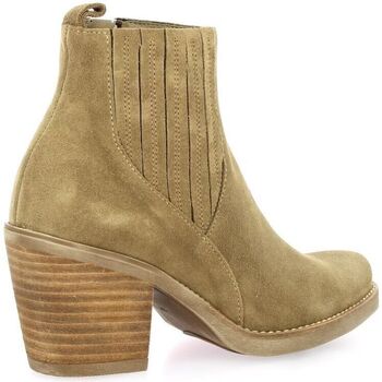 Patricia Miller Boots cuir velours Beige