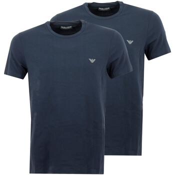 Vêtements Homme T-shirts & Polos Ea7 Emporio Armani dopasowanym Pack de 2 Bleu