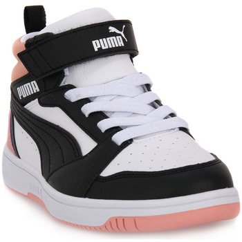 Chaussures Garçon Baskets mode Puma 07 REBOUND V6 MID Blanc