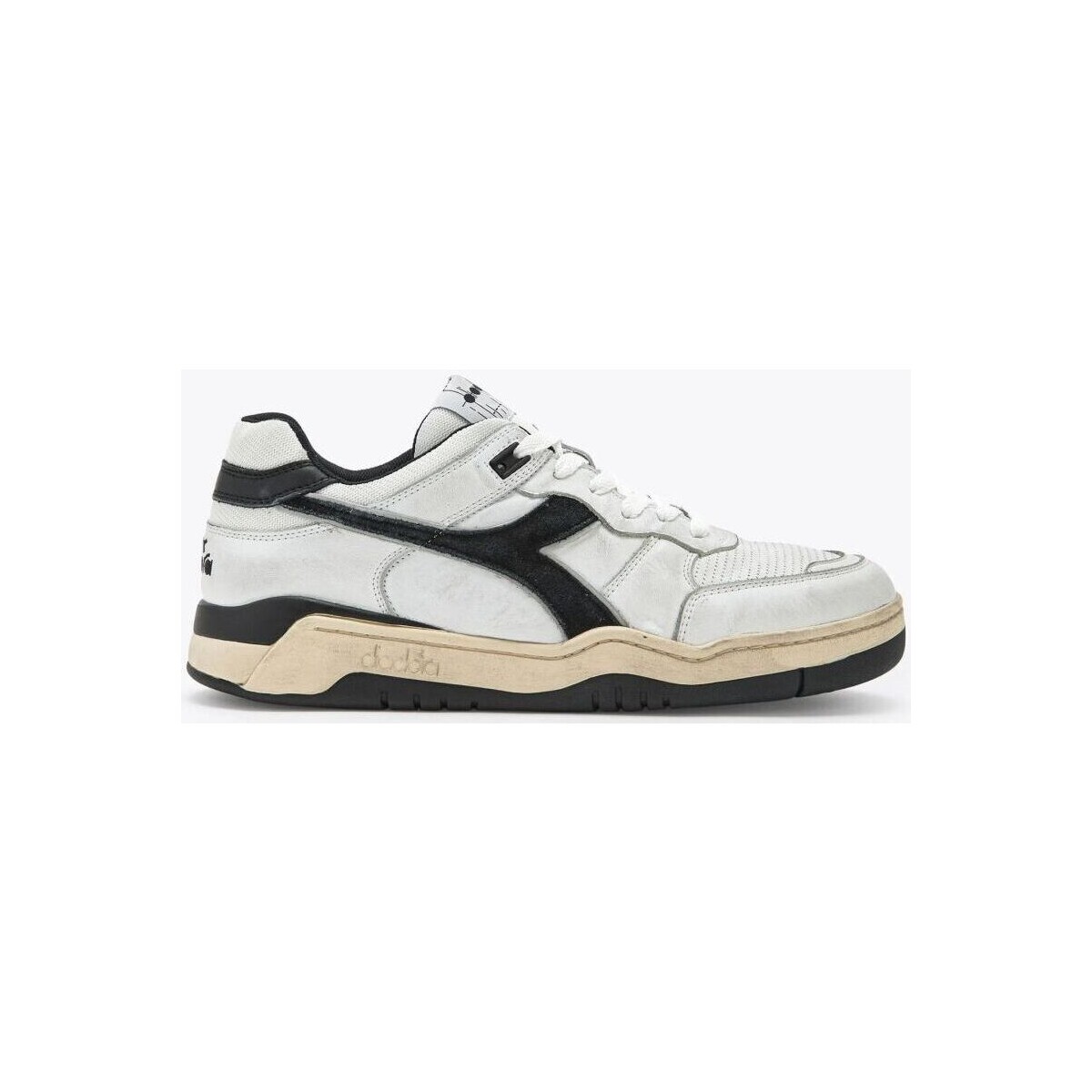 Chaussures Homme Baskets mode Diadora 179429 B.560 USED ITALIA-C0351 - BIANCO NERO Blanc