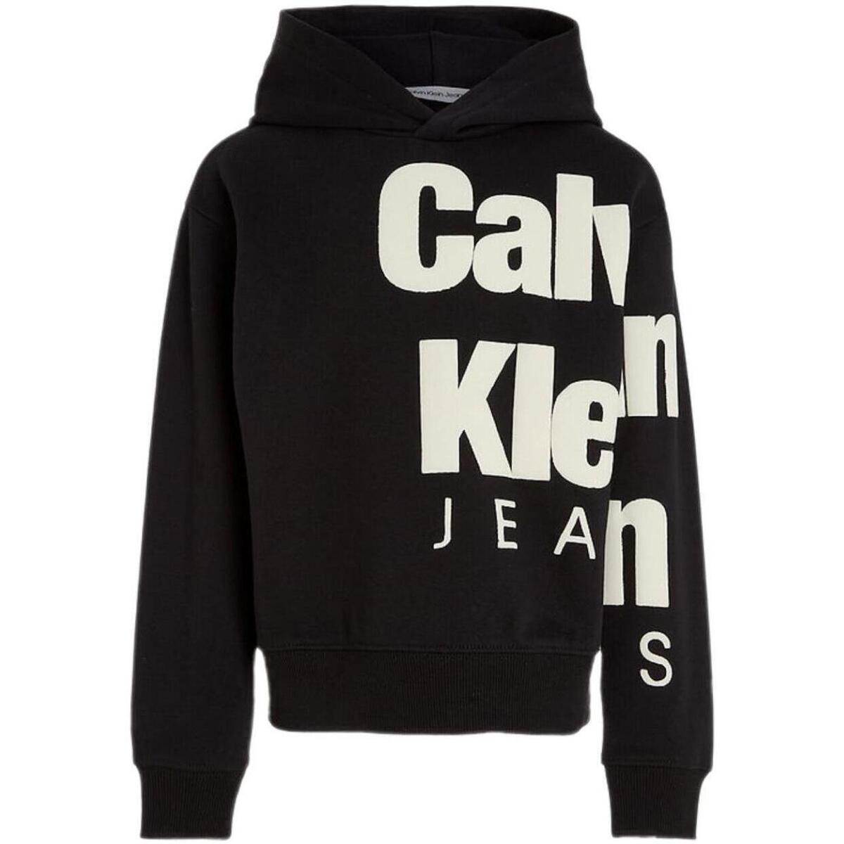 Vêtements Garçon Sweats Calvin Klein Jeans  Noir