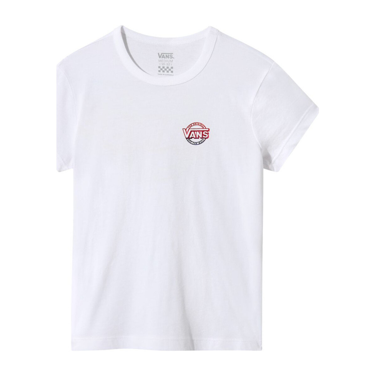 Vêtements Fille T-shirts & Polos Vans VN0A4ULA MICD UP-WHITE Blanc