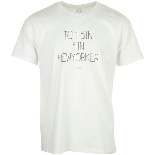 Vêtements Homme T-shirts manches courtes Civissum Ich Bin Ein Newyorker Tee Blanc