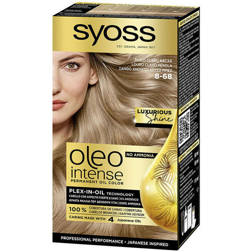 Syoss Teinture Sans Ammoniaque Oleo Intense 8-68-blond Nacré Clair - Beauté  Colorations 15,44 €