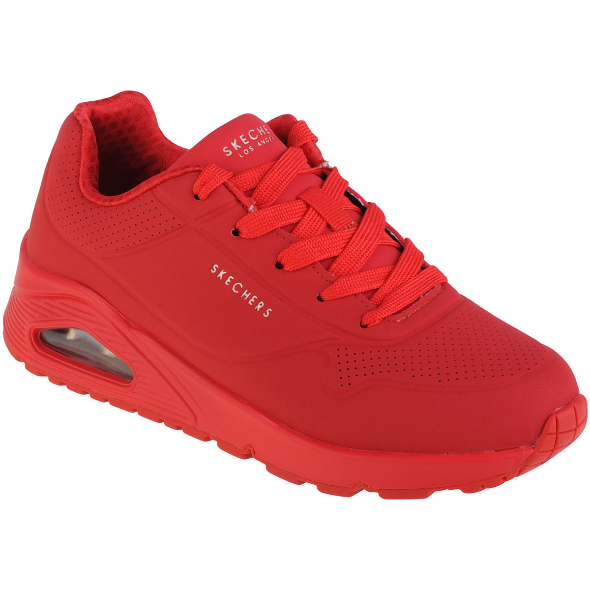 Chaussures Fille Baskets basses Skechers Uno Stand On Air Rouge