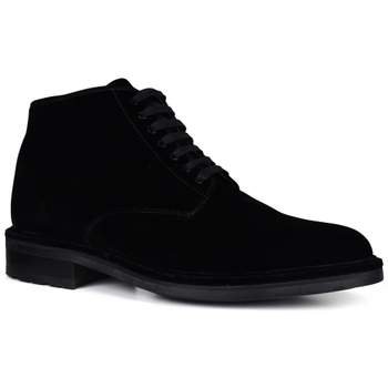 Chaussures Homme Bottes Saint Laurent Bottines en daim Noir