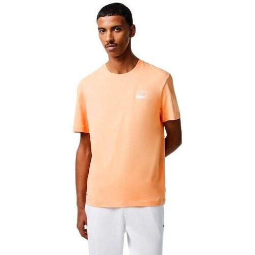 Vêtements Homme T-shirts manches courtes Lacoste CAMISETA HOMBRE   REGULAR FIT TH9665 Orange