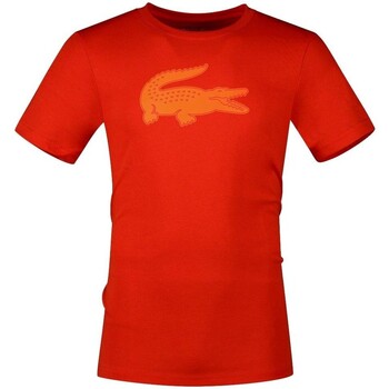 Vêtements Homme T-shirts manches courtes Lacoste CAMISETA SPORT HOMBRE   TH2042 Orange