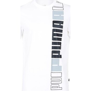 Vêtements Homme T-shirts & Polos Puma TEE-SHIRT  BLANC -  WHITE - M Multicolore