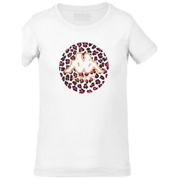 Vêtements Fille T-shirts manches courtes Kappa TEE-SHIRT SORYA JUNIOR - WHITE - 8 ans Blanc
