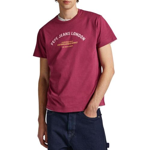 Vêtements Homme T-shirts manches courtes Pepe jeans  Rouge
